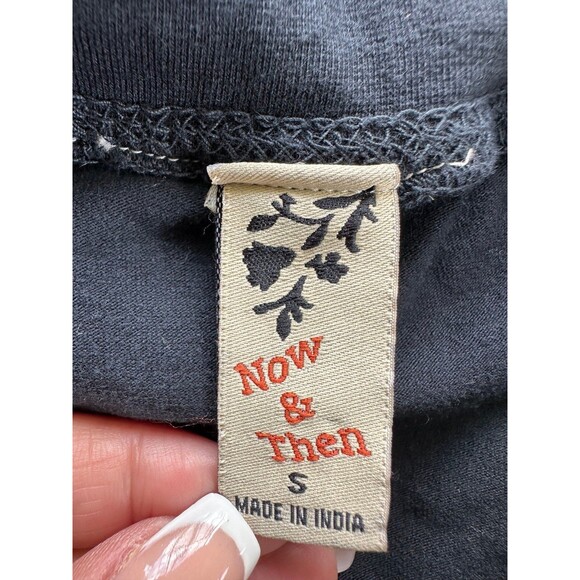 Now And Then Bohemian Stripe Tie Dye Fold Over Whimsical Flare Midi Maxi Skirt S - Picture 4 of 5